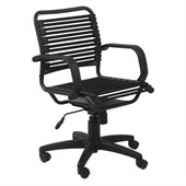 Eurostyle Bungie Flat Mid Back Chair in Black/Graphite