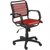 Eurostyle Bungie Flat Mid Back Chair in Red/Graphite