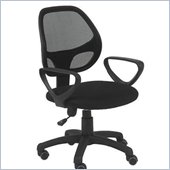 Eurostyle Percy Office Chair in Black/Black