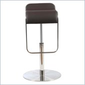 Eurostyle Freddy Bar/Counter Chair in Brown/Stainless Steel