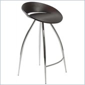 Eurostyle Rubin-C Counter Chair in Wenge/Chrome