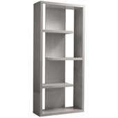 Eurostyle Robyn Shelving Unit in Gray Lacquer