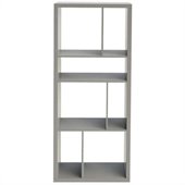 Eurostyle Reid Shelving Unit in Gray Lacquer