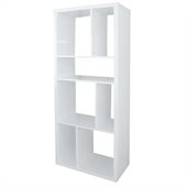 Eurostyle Reid Shelving Unit in White Lacquer