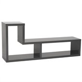 Eurostyle Mervin Media Stand in Gray Lacquer
