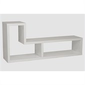 Eurostyle Mervin Media Stand in White Lacquer