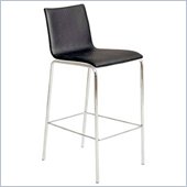 Eurostyle Carisa-B Bar Chair in Black/White/Chrome