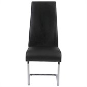 Eurostyle Rooney High Back Chair in Black/Chrome