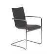 ADD TO YOUR SET: Eurostyle Madge Arm Chair in Black/Walnut/Chrome