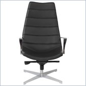 Eurostyle Domino Lounge Chair in Black/Chrome