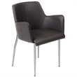 ADD TO YOUR SET: Eurostyle Sunny Arm Chair in Brown/Chrome