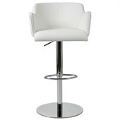 Eurostyle Sunny Bar/Counter Chair in White/Chrome