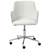 Eurostyle Sunny Office Chair in White/Chrome