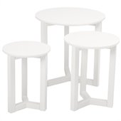 Eurostyle Nicolo Nesting Table in White