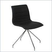 Eurostyle Ashton Side Swivel Chair in Black/Chrome