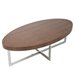Eurostyle Oliver Oval Coffee Table in Walnut