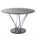 Eurostyle Stacy Round Dining Table in Black and Ebony