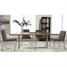 Eurostyle Tosca 5 Piece Dining Set in Walnut and Gray
