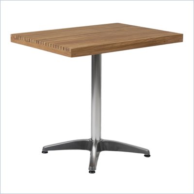 Eurostyle Spencer Rectangular Outdoor Dining Table in Light Oak Finish