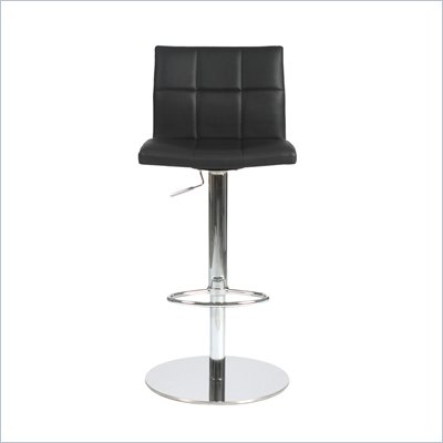 Eurostyle Cyd Bar/Counter Chair in Black/Chrome