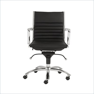 Eurostyle Dirk Low Back Office Chair in Black/Chrome
