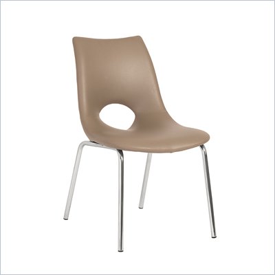 Eurostyle Lara Side Chair in Tan