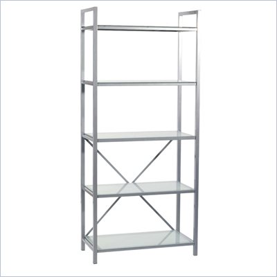 Eurostyle Maeko 5 Shelf Storage Unit in Aluminum
