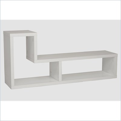 Eurostyle Mervin Media Stand in White Lacquer