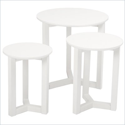 Eurostyle Nicolo Nesting Table in White