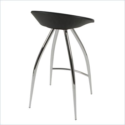 Eurostyle Rubin-C 26 Inch High Round Swivel Wooden Counter Stool