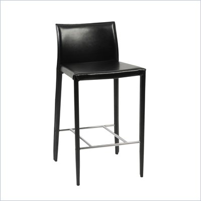 Eurostyle Shelby 26 Inch High Leather Counter Stool