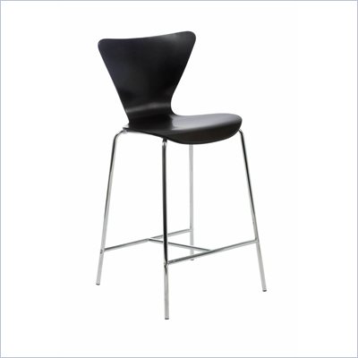 Eurostyle Tessa Wenge Finish Wooden Counter Stool