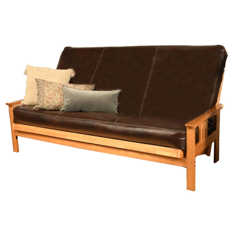 bang Ambitiøs Forudsætning Kodiak Furniture Queen-size Futon Cover in Java Brown Faux Leather