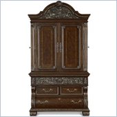 Pulaski Treviso Wardrobe Armoire in Lush Brandy Finish