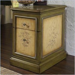 Pulaski Accents 2 Drawer Chairside Chest in Irish Cream Finish