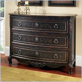 Pulaski Accents 3 Drawer Accent Chest in Versailles Black Finish