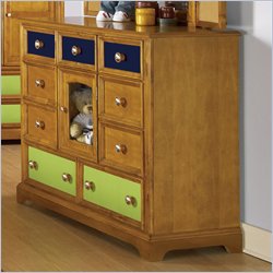 Pulaski Build-A-Bear Bearrific Kids Bureau Double Dresser in Cocoa