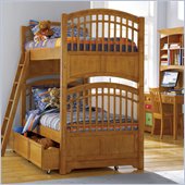 Pulaski Build-A-Bear Bearrific Kids Bunk Bed in Cocoa Finish