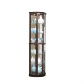 Pulaski Chocolate Cherry Narrow Curio Cabinet