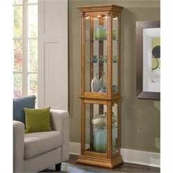 Pulaski Estate Curio Cabinet in Oak