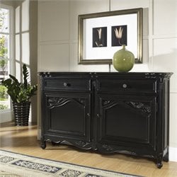 Pulaski Accents Tara Hall Chest in Black Antique Rub