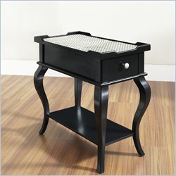Pulaski Accents Accent Table in Houndstooth Black