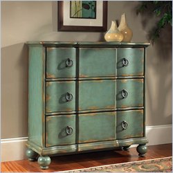 Pulaski Accents Hall Chest in Weathered Blue finish