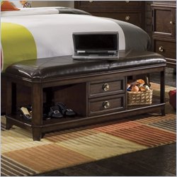 Pulaski Tangerine 310 Bed Bench in Nutmeg Finish