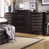 Pulaski Tangerine 330 9 Drawer Triple Dresser in Sable Finish