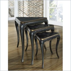 Pulaski Accents Nesting Table in Black Gold Finish