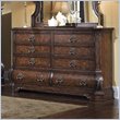 ADD TO YOUR SET: Pulaski Wellington Manor 8 Drawer Double Dresser in Cherry