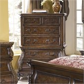 Pulaski Birkhaven 5 Drawer Tall Chest in Lush Mocha Finish