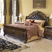 Pulaski Birkhaven Sleigh Bed in Mocha Finish