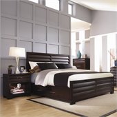 Pulaski Tangerine 330 Panel Storage Bed 2 Piece Bedroom Set in Sable